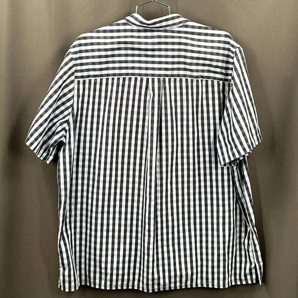 King Size Shirt Men 2XL Plaid Short‎ Sleeve Button Down Multicolor Set of 4 - Picture 9 of 9